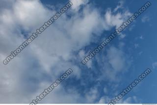 Photo Texture of Blue Clouded Clouds